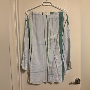 O'Neill Green and Cream Striped skirt